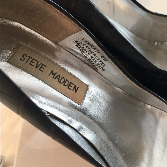 STEVE MADDEN black heels size 6 great condition 👠 - Picture 7 of 7